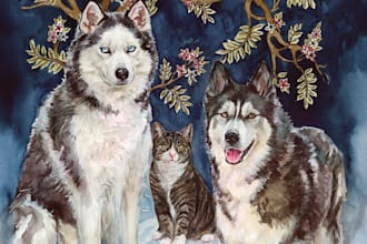 paint  stunning  pet portrait