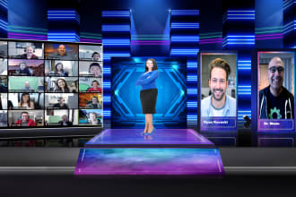 create custom design virtual studio for vmix
