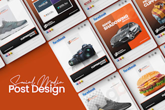 design social media instagram or facebook post banner ads