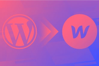 convert or migrate wordpress, wix site to responsive webflow website