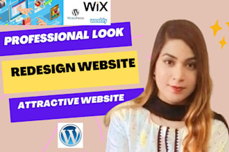 remodel and redesign the website with a professional look