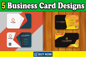 do luxury business card design with 5 concepts