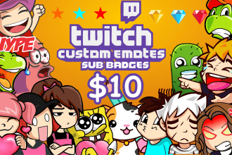 create custom emotes, sub badges for twitch, youtube