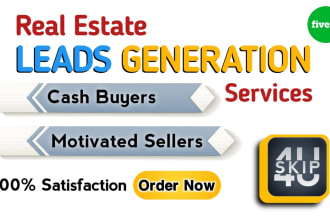 provide you motivated seller leads with skip tracing service