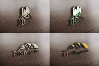 design professional  real estate, construction and property logo design