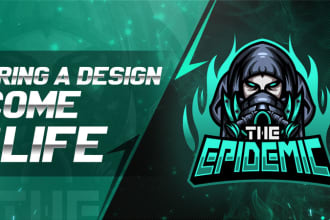 design a cool logo for your esport, team, twitch, youtube