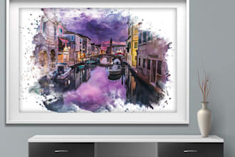 do modern canvas wall art for your etsy store