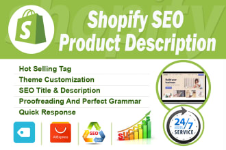 do unique shopify product descriptions with shopify SEO optimization