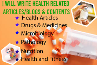 provide articles, blogs, contents on health drugs medicines
