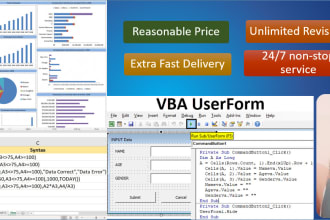 create microsoft excel spreadsheets with formulas and vba