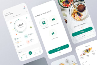do user centered mobile app UI UX design in figma