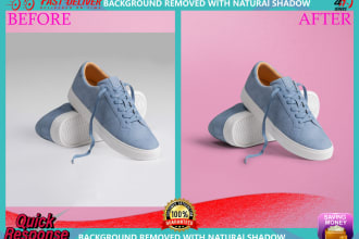 do image silhouetted product transparent with natural shadow