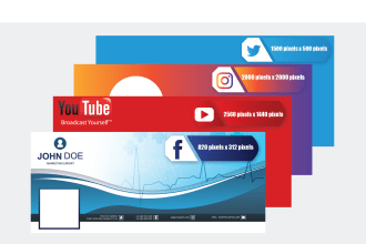do youtube, facebook, linkedin banner asap