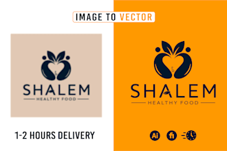redraw, vectorise, convert logo or graphic to vector