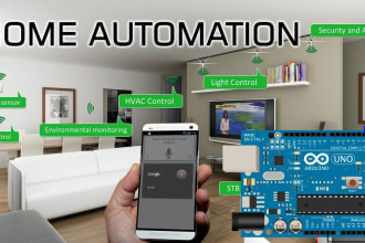create iot home automation, arduino, esp32,nodemcu coding and pcb design