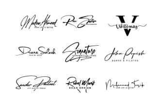 design handwriting, scripted, signature, cursive, handwritten logo