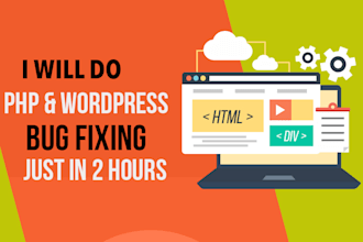 do laravel and wordpress bug fix in just a few hours