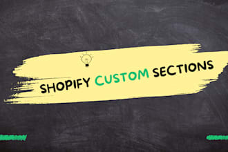 do shopify custom sections