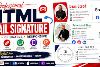 create a clickable HTML email signature for gmail and outlook