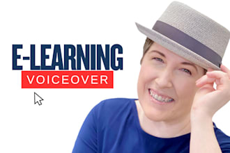 do voiceover for elearning, training, educational, tutorial, vsl, narration