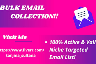 collect niche targeted email address list based on your business