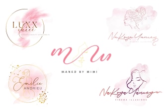 design feminine watermark fashion, beauty, clothing, boutique logo