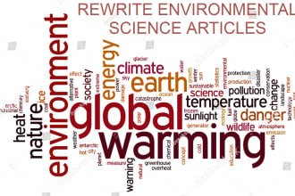 rewrite catchy environmental science articles within 24 hours