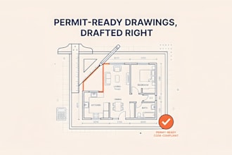 provide drawings for city permits and code compliance