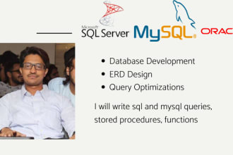 write sql and mysql queries, stored procedures, functions