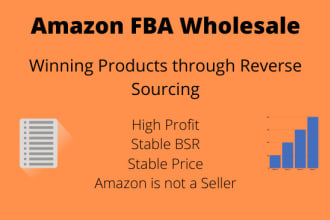 do amazon fba wholesale product research reverse sourcing