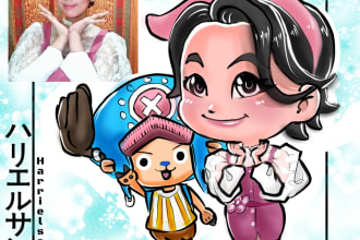 draw cute anime chibi illustration