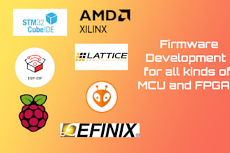 develop iot, embedded firmware for stm32, esp32 and arduino