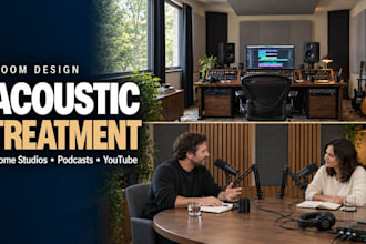 design acoustic treatment for your home studio podcast or youtube room