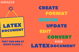 convert format your document in latex