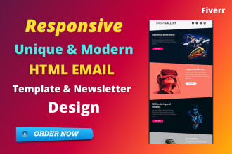 design a responsive HTML email template or newsletter