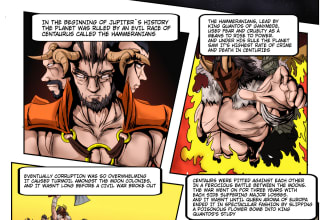 draw a storyboard for comics, nft, film,  or any story