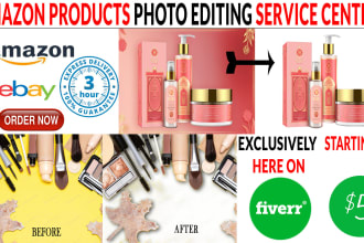 do amazon product pictures for listing, editing, retouching, background remove