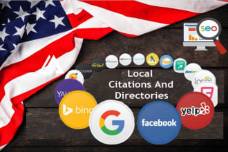 do 350 USA local citations and directory submission for local SEO