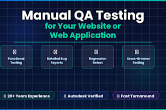 manual QA testing for your website or web application
