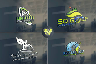 do elegant professional business logo design with copyrights