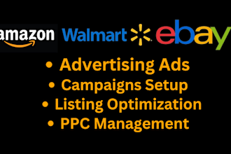 setup amazon ppc ebay ppc walmart ppc ebay ads walmart ads amazon ads wfs fba