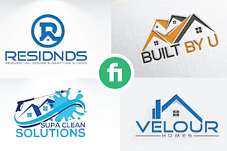 real estate, property website logo design