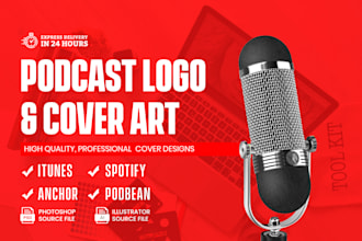design podcast cover podcast logo, podcast thumbnail
