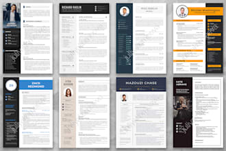 design a professional resume or a modern cv template