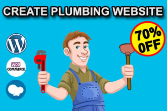 create a professional plumbing website with wordpress