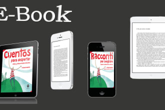 design a custom layout of book or ebook in every format