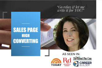 write your high converting sales page copy for sales funnel