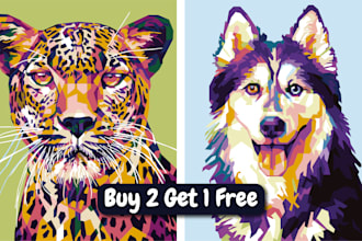turn your pet photo into wpap pop art