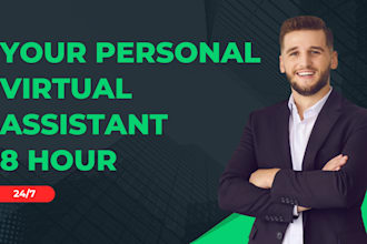 do your personal administrative virtual assistant 8 hour