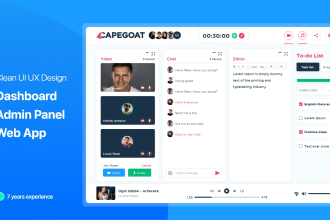 design a clean dashboard, web app, and admin panel UI UX